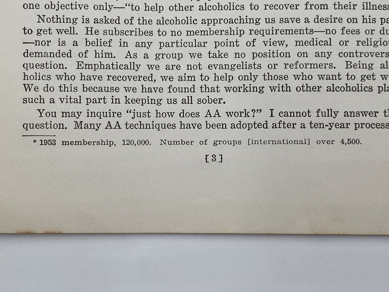 Medicine Looks at Alcoholics Anonymous - 1953 Recovery Collectibles