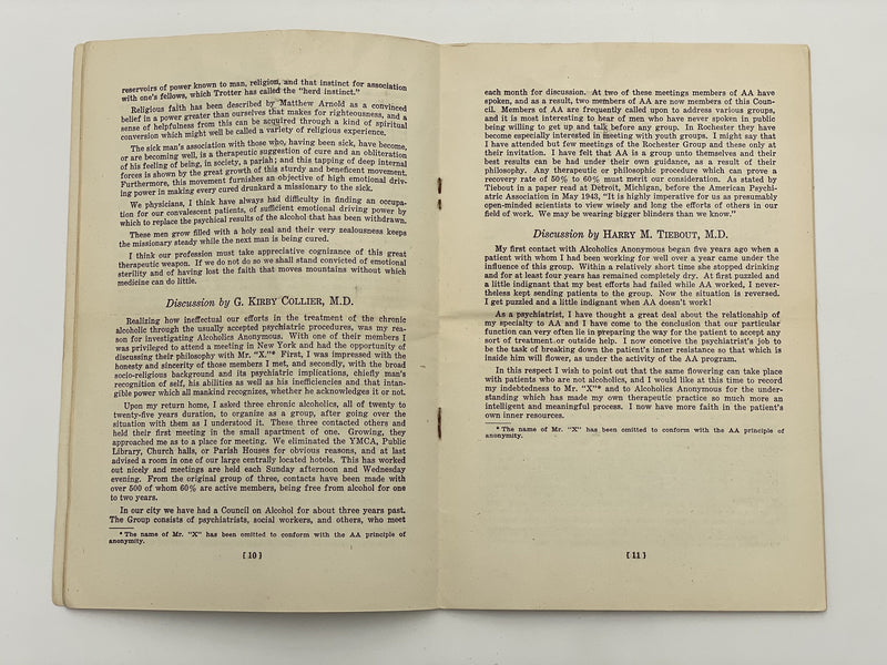 Medicine Looks at Alcoholics Anonymous Recovery Collectibles