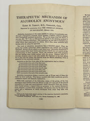 Medicine Looks at Alcoholics Anonymous Recovery Collectibles