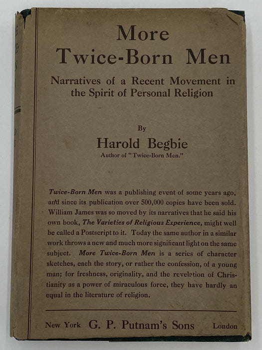 More Twice-Born Men by Harold Begbie - 1923 - ODJ David Shaw