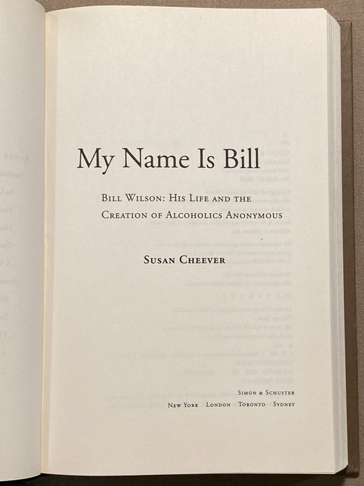 My Name is Bill by Susan Cheever David Shaw