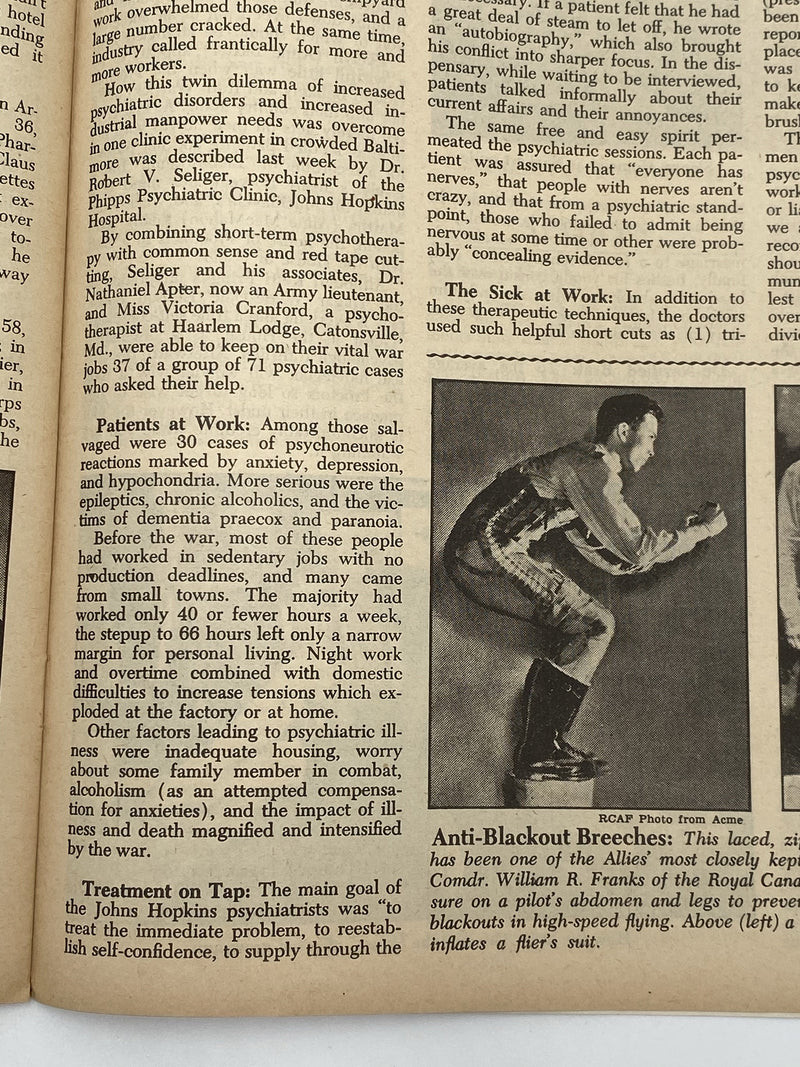 Newsweek By Air - Johns Hopkins - January 1945 Recovery Collectibles
