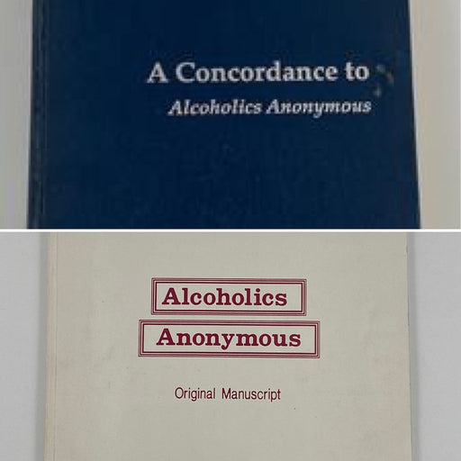Original Manuscript and A Concordance to Alcoholics Anonymous First Printing 1990 Recovery Collectibles