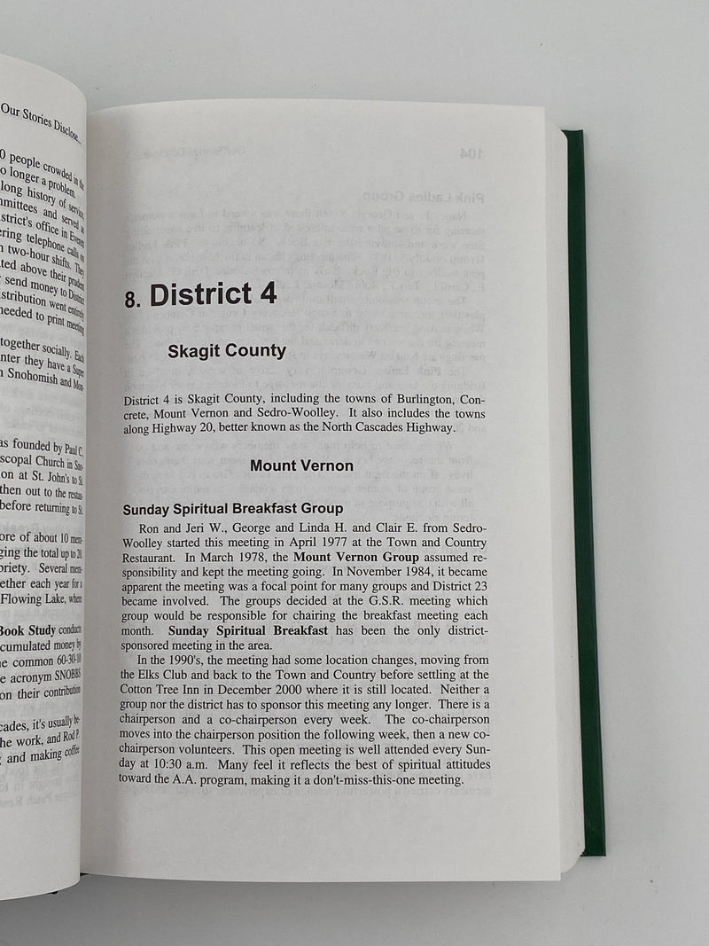 Our Stories Disclose... A History of Western Washington Area of AA - 2nd Edition 2004 Recovery Collectibles