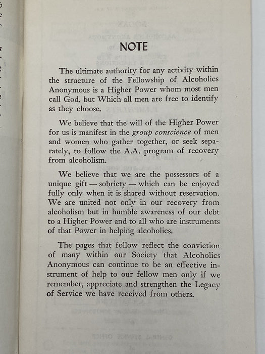 Partners in A.A. - 1958 First Printing Pamphlet Paul Henke