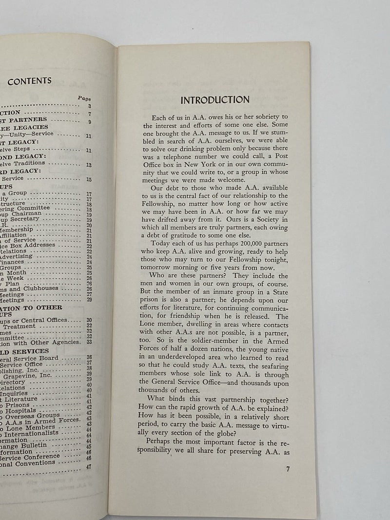Partners in A.A. - 1958 First Printing Pamphlet Paul Henke