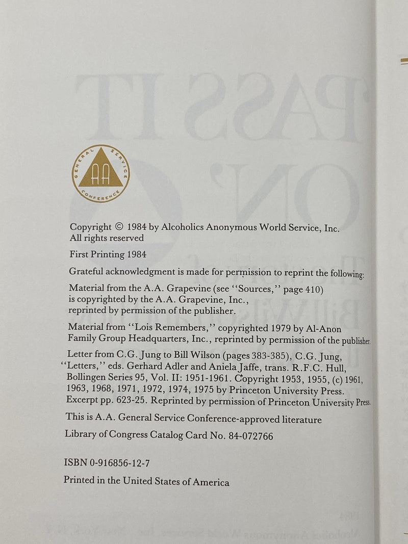 Pass It On - 1984 First Printing - ODJ Recovery Collectibles