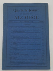 Quarterly Journal of Studies on Alcohol - September 1944 Recovery Collectibles