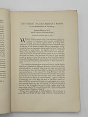 Quarterly Journal of Studies on Alcohol - September 1944 Recovery Collectibles