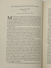 Quarterly Journal of Studies on Alcohol - September 1944 Recovery Collectibles