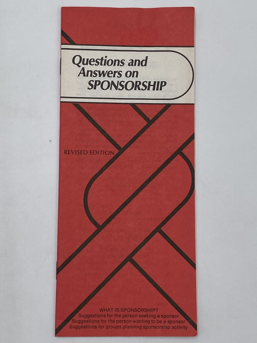 Questions and Answers on Sponsorship - 1982 Recovery Collectibles