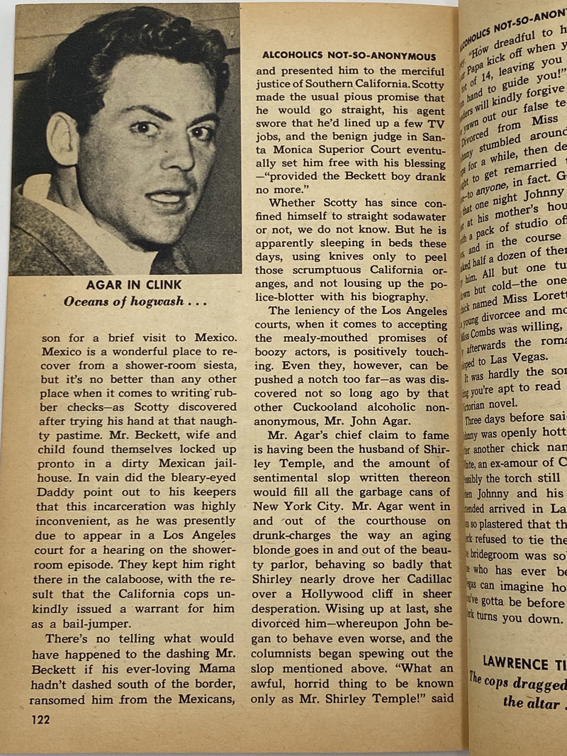 Rave Magazine - Alcoholics Not-So-Anonymous- March 1955 Recovery Collectibles