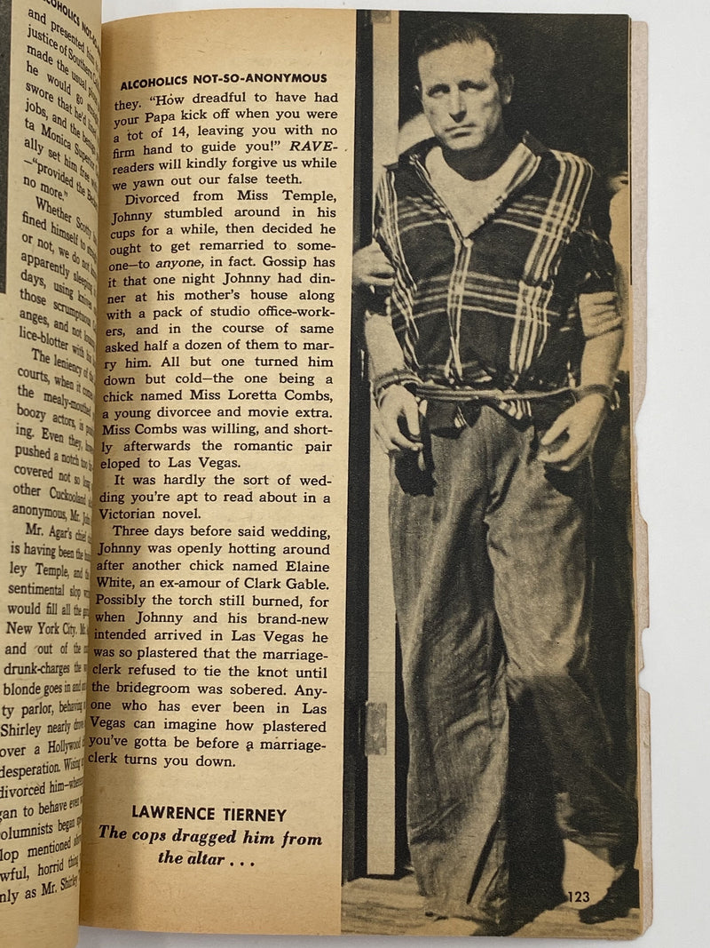 Rave Magazine - Alcoholics Not-So-Anonymous- March 1955 Recovery Collectibles