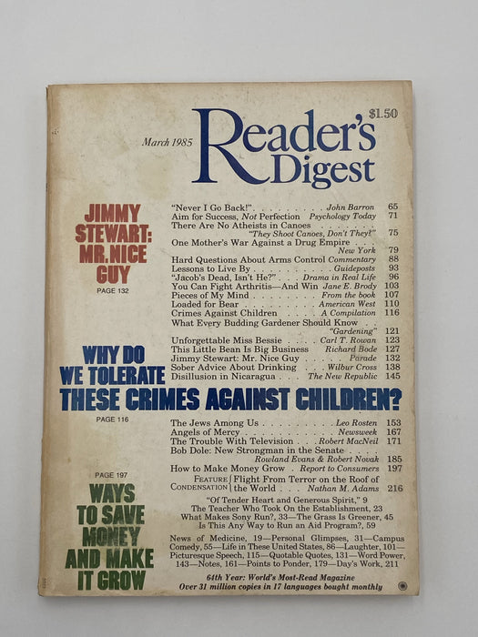 Reader’s Digest - Sober Advice About Drinking - March 1985 Recovery Collectibles