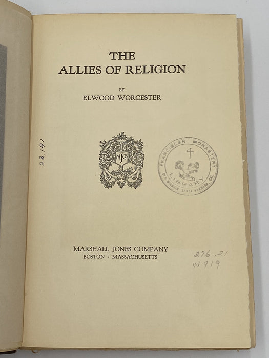 SIGNED by Elwood Worcester - Allies of Religion - Limited Edition Recovery Collectibles