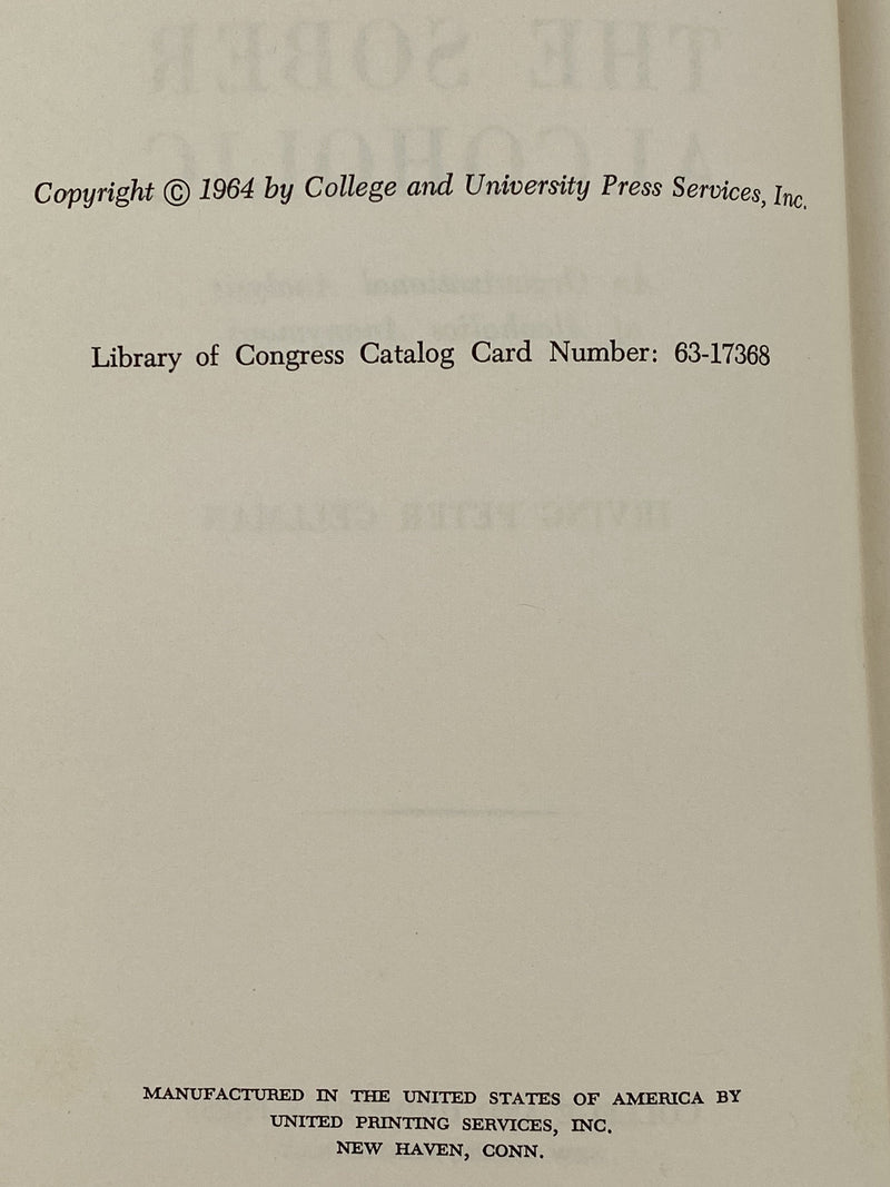 SIGNED by Irving Peter Gellman - The Sober Alcoholic- 1964 Recovery Collectibles