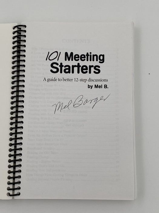 SIGNED by Mel B. - 101 Meeting Starters - 2005 Recovery Collectibles