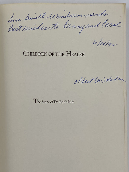 SIGNED by Sue Smith Windows - Children of the Healer - First Printing 1992 Recovery Collectibles