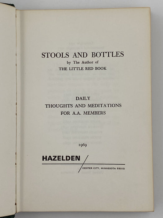 STOOLS AND BOTTLES 10th Printing - 1969 Recovery Collectibles