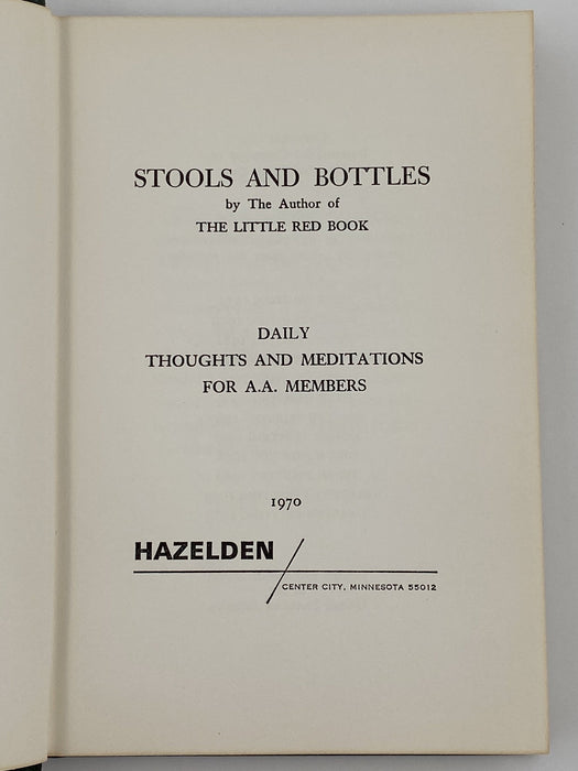 STOOLS AND BOTTLES 12th Printing - 1970 Recovery Collectibles