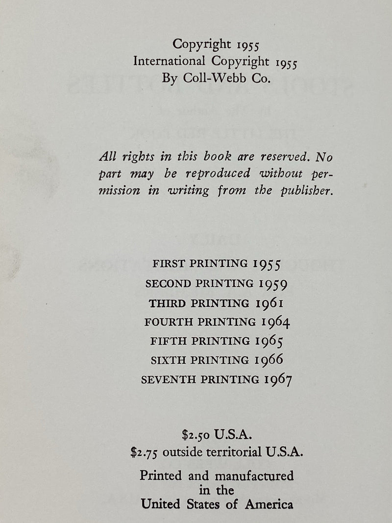STOOLS AND BOTTLES 7th Printing - 1967 Recovery Collectibles