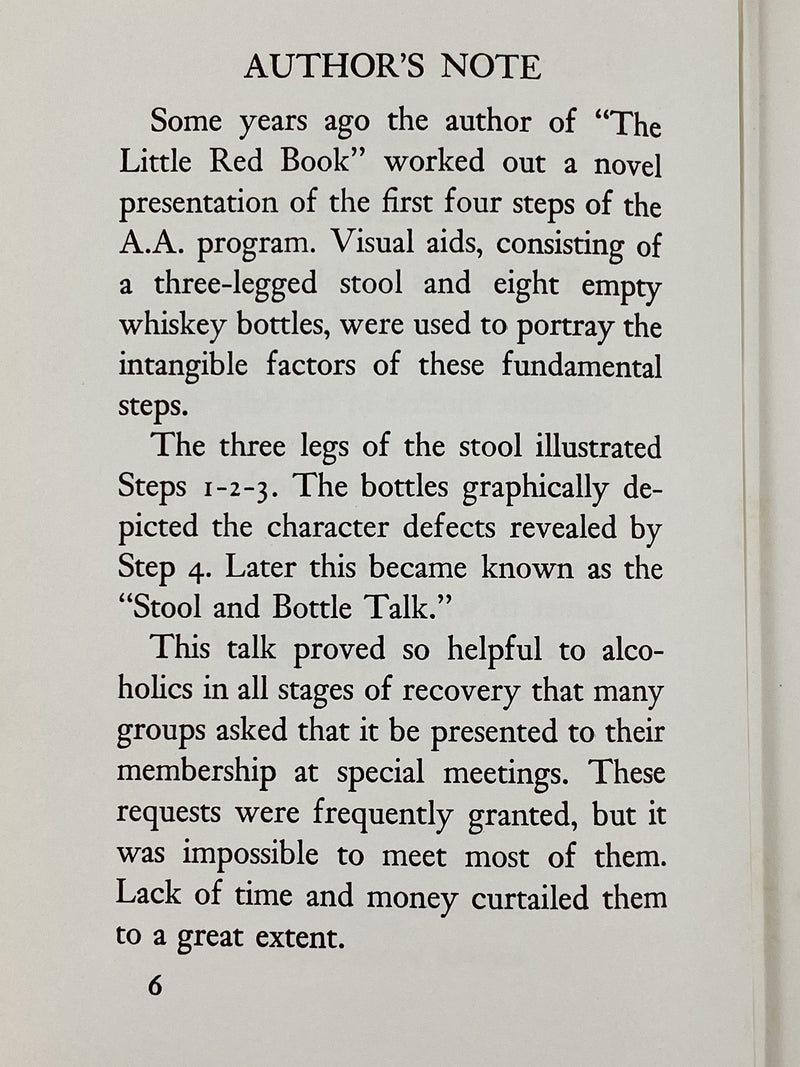STOOLS AND BOTTLES 7th Printing - 1967 Recovery Collectibles
