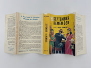 September Remember by Eliot Taintor - 1945 - Laser Copy Dust Jacket Recovery Collectibles