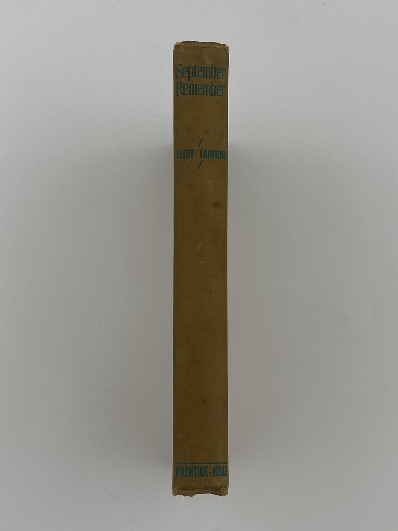 September Remember by Eliot Taintor - 1945 - Laser Copy Dust Jacket Recovery Collectibles