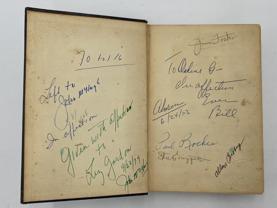 Signed by Bill Wilson, Bill Dotson, & other AA Pioneers - AA First Edition 14th Printing Big Book Recovery Collectibles