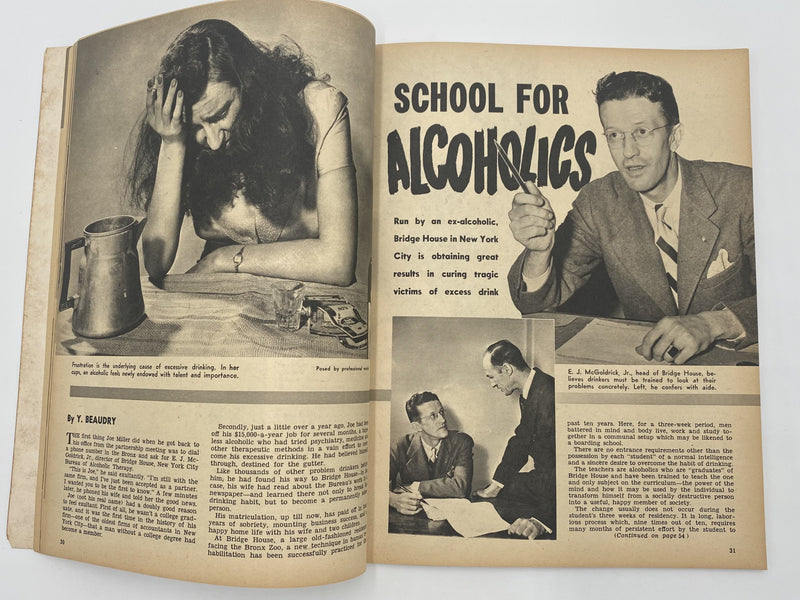 Sir Magazine - School for Alcoholics - September 1954 Recovery Collectibles