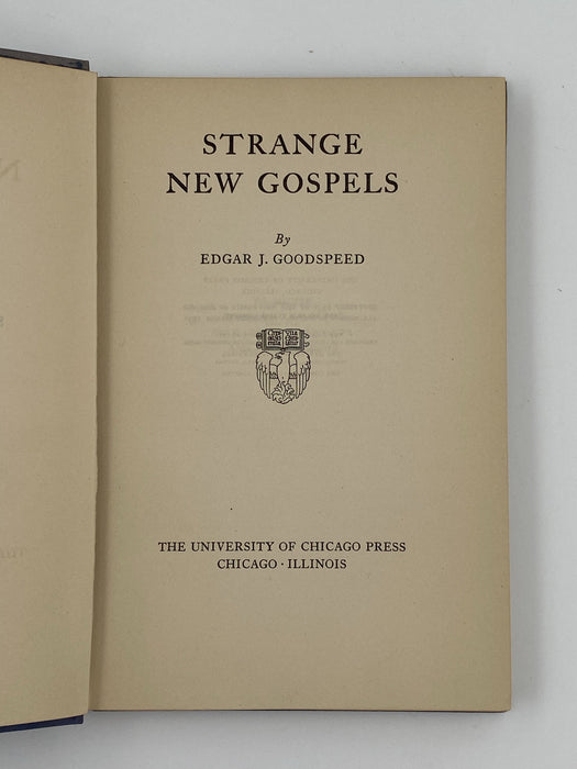 Strange New Gospels by Edgar Johnson Goodspeed- 1931 Recovery Collectibles