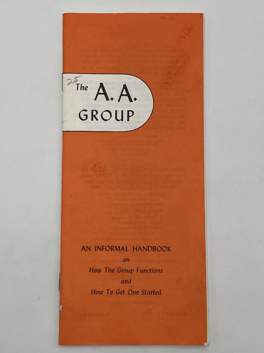 The A.A. Group - 1965 Pamphlet Paul Henke