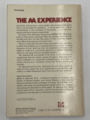 The AA Experience by Milton A. Maxwell Recovery Collectibles