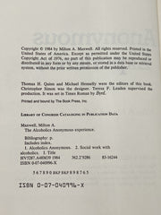 The AA Experience by Milton A. Maxwell Recovery Collectibles