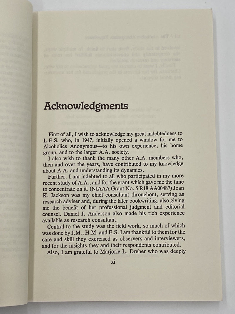 The AA Experience by Milton A. Maxwell Recovery Collectibles