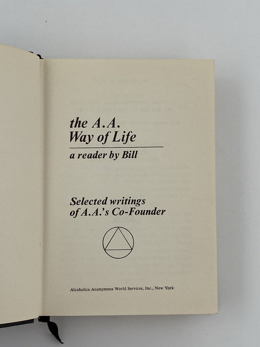 The AA Way of Life - 2nd Printing 1967 Recovery Collectibles