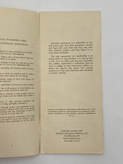 The Alcoholic Wife - January 1954 First Printing Pamphlet Paul Henke