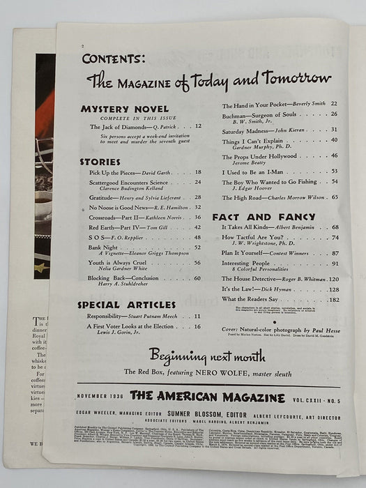 The American Magazine- Buchman-Surgeon of Souls - November 1936 Recovery Collectibles