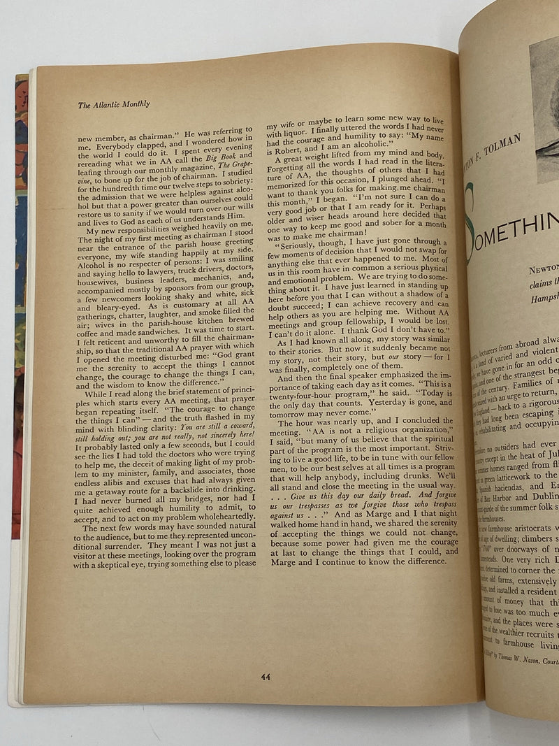 The Atlantic Monthly - The Compulsive Drinker - September 1959 Recovery Collectibles