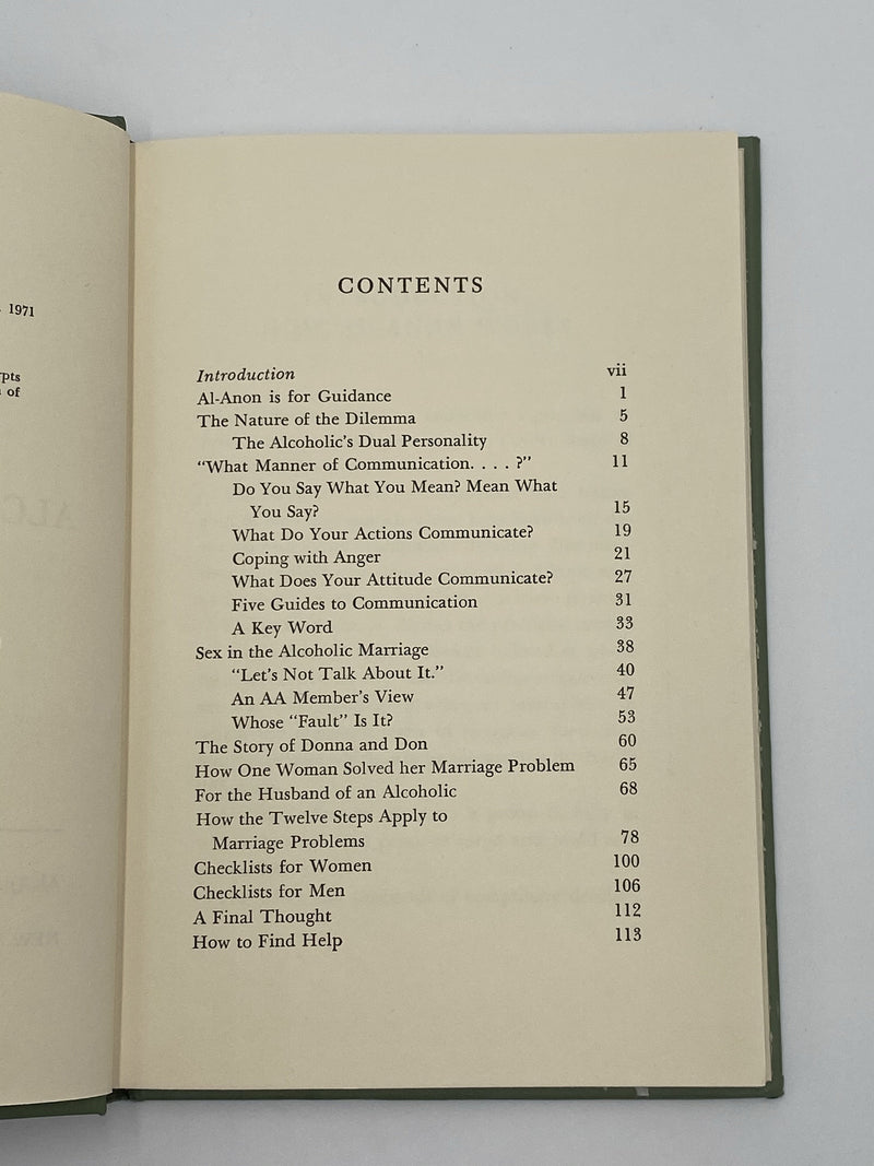 The Dilemma of The Alcoholic Marriage - 1973 Recovery Collectibles