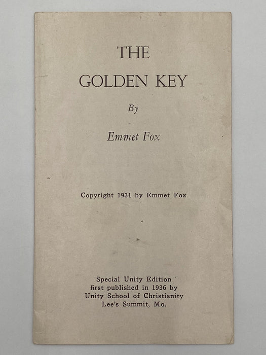 The Golden Key by Emmet Fox - 1961 Recovery Collectibles