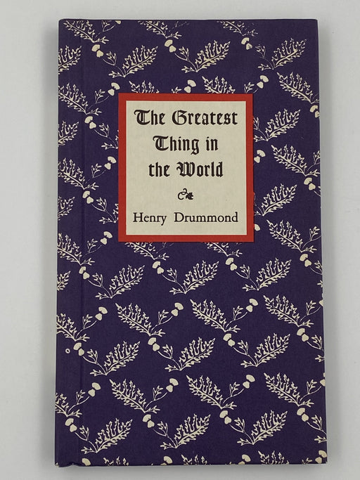 The Greatest Thing in the World by Henry Drummond Recovery Collectibles