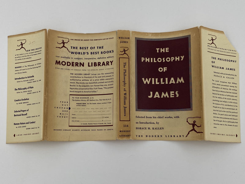 The Philosophy Of William James - 1953 Recovery Collectibles