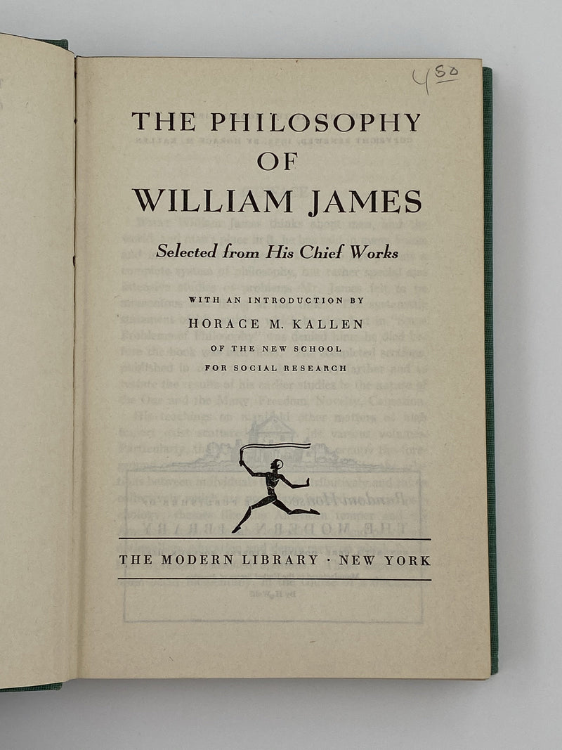 The Philosophy Of William James - 1953 Recovery Collectibles