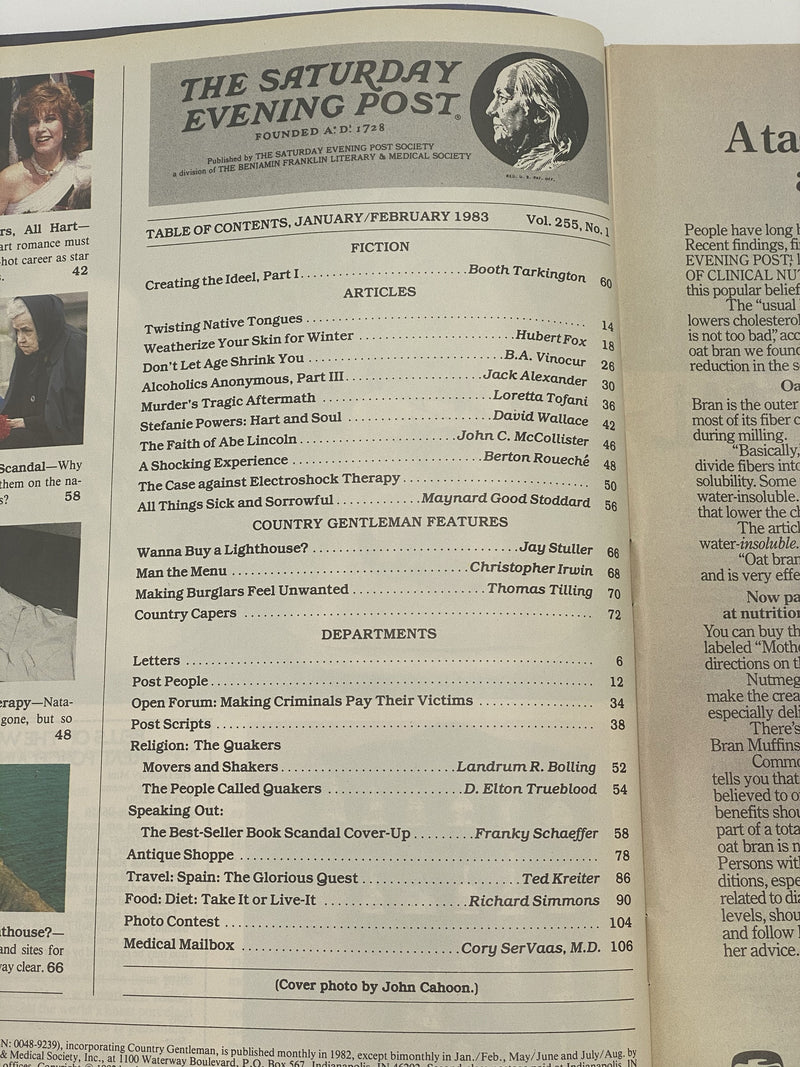 The Saturday Evening Post - Jan/Feb 1983 - Alcoholics Anonymous Recovery Collectibles