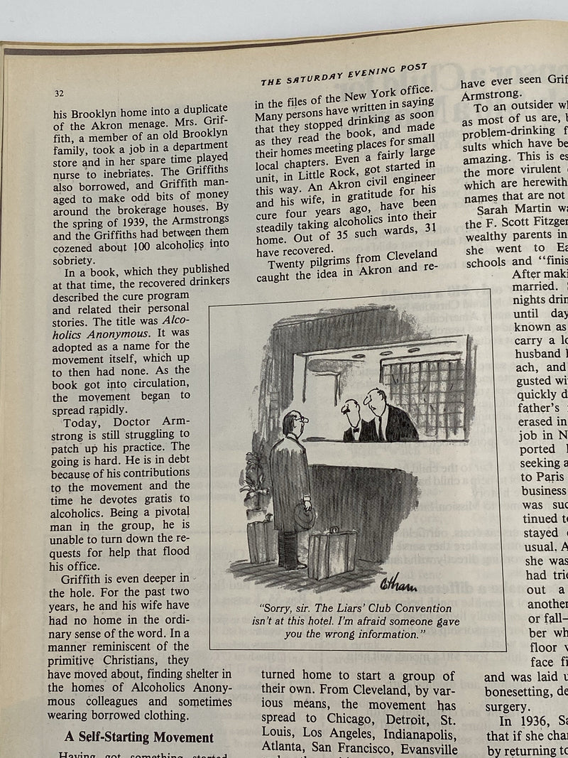 The Saturday Evening Post - Jan/Feb 1983 - Alcoholics Anonymous Recovery Collectibles