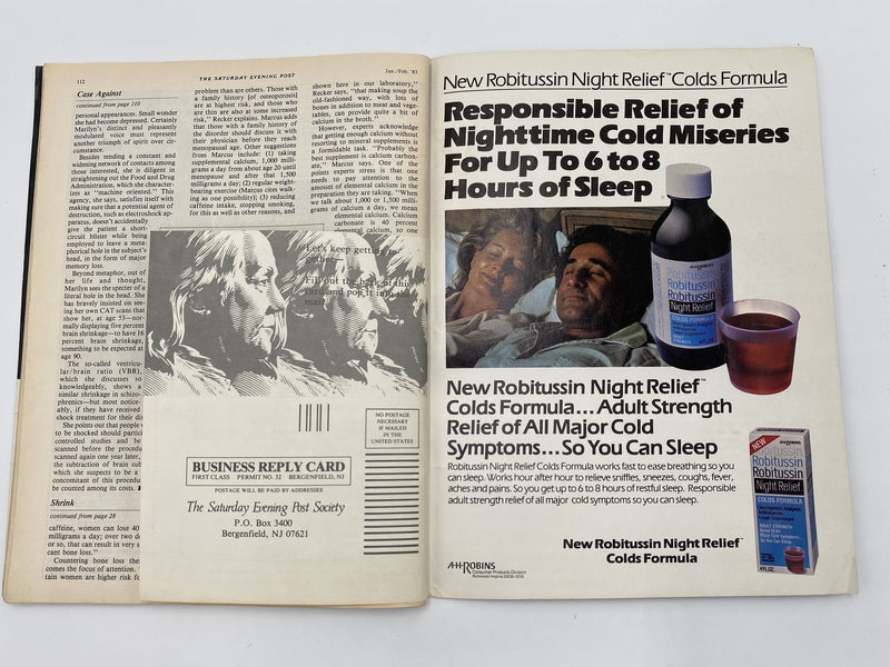 The Saturday Evening Post - Jan/Feb 1983 - Alcoholics Anonymous Recovery Collectibles