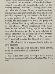 The Society of Alcoholics Anonymous - 1953 Edition Recovery Collectibles
