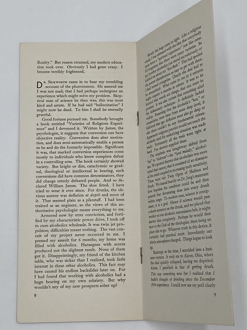 The Society of Alcoholics Anonymous - 1953 Edition Recovery Collectibles