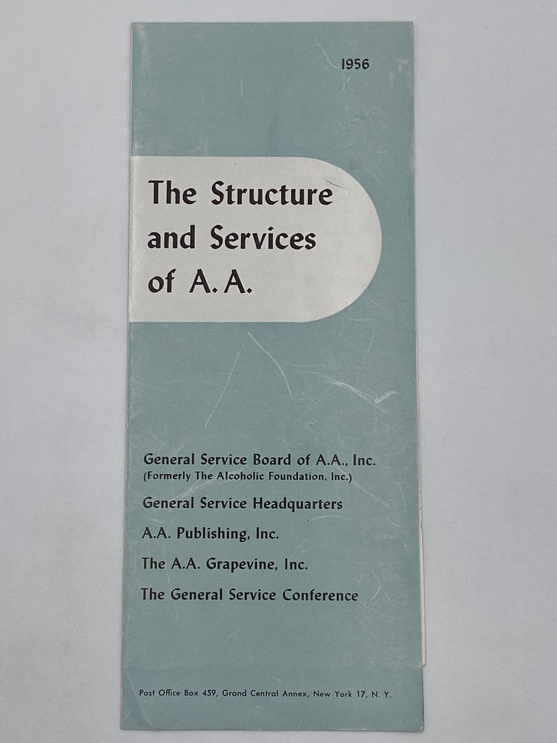 The Structure and Services of A.A. - 1956 Recovery Collectibles